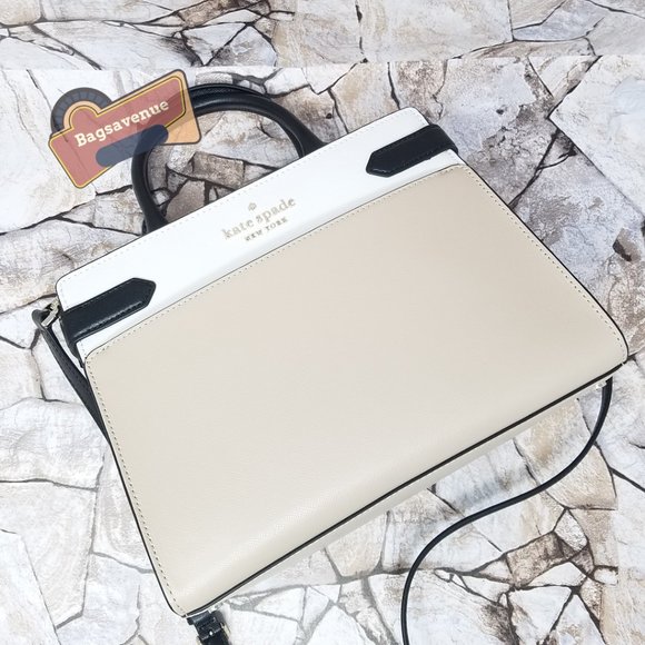 ✨purse staci medium satchel shoulder bag beige leather medium Wallet Kate Spade - Picture 3 of 15
